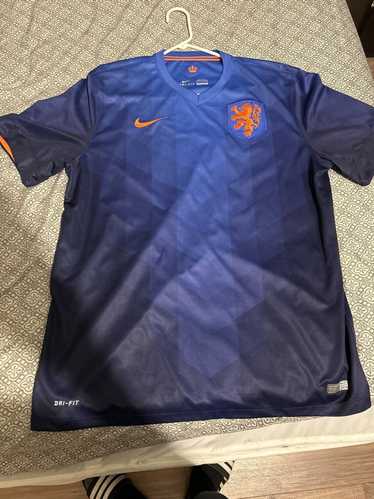 NETHERLANDS 2010 2012 HOME FOOTBALL SHIRT SOCCER JERSEY NIKE 376906-815 sz  L MEN