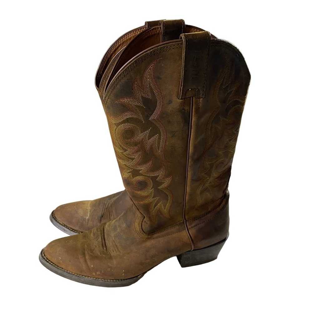 Justin Boots Justin Boots Brown Western Boots Men… - image 1