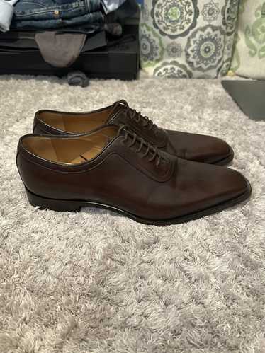 Gucci Gucci Oxford Dress Shoe Brown Leather - image 1