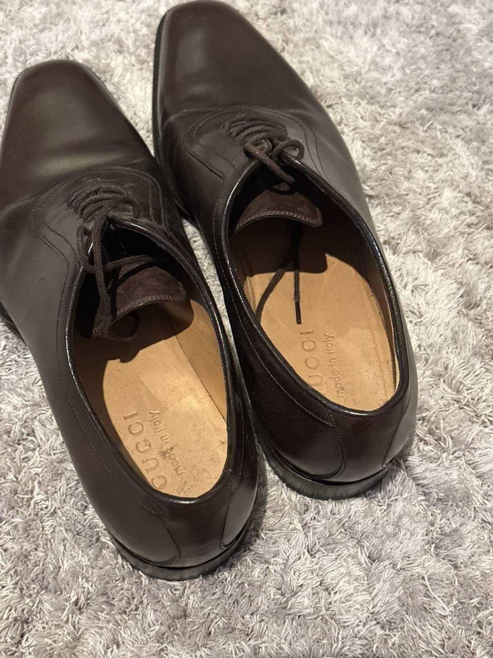 Gucci Gucci Oxford Dress Shoe Brown Leather - image 2