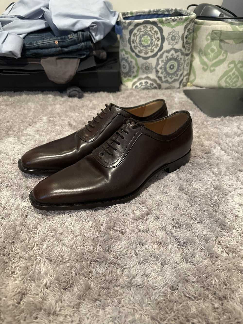 Gucci Gucci Oxford Dress Shoe Brown Leather - image 3