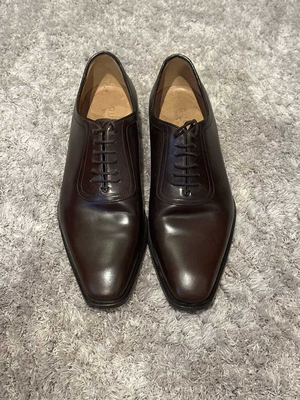 Gucci Gucci Oxford Dress Shoe Brown Leather - image 5