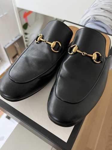 Gucci Men’s Gucci Princetown Leather Slippers - Li