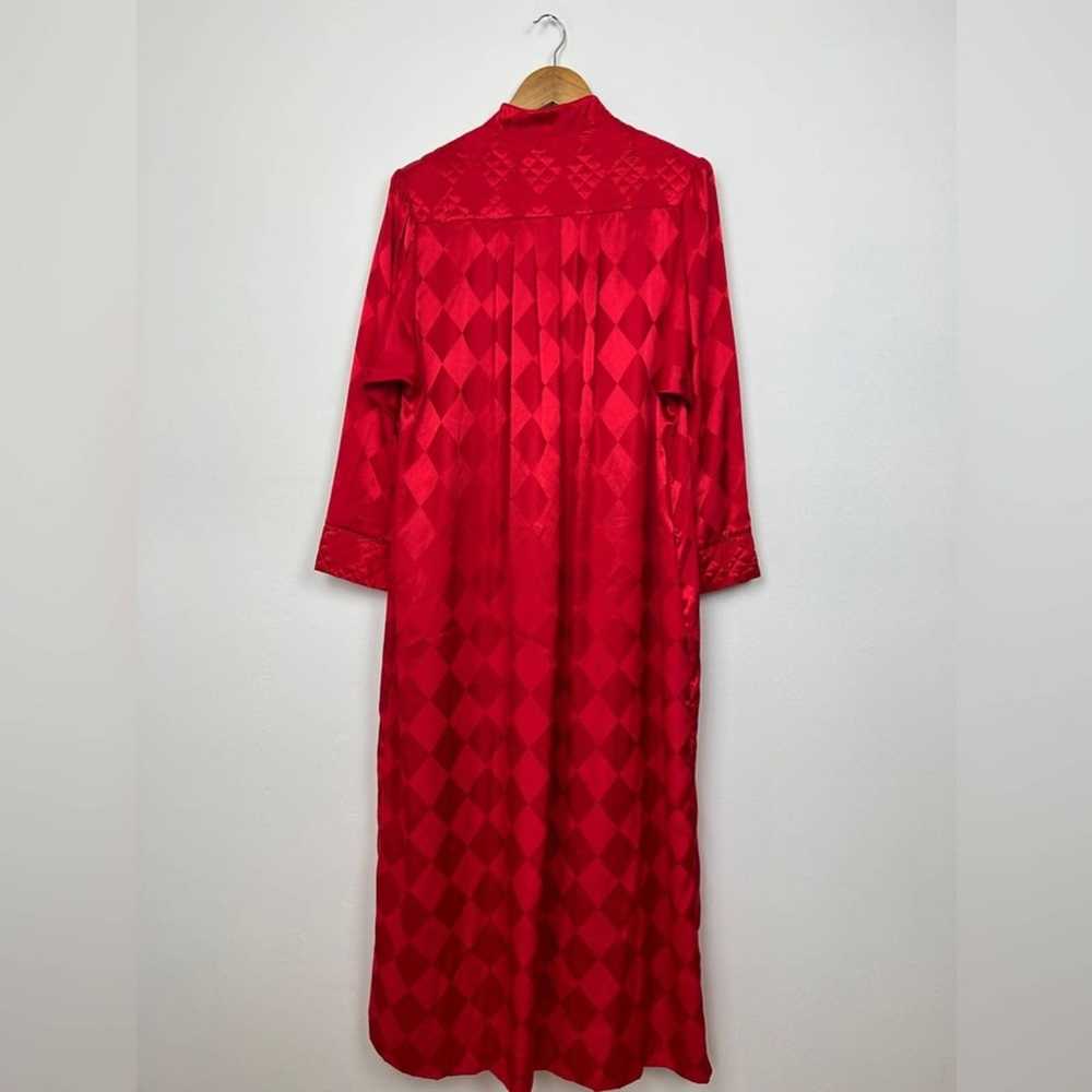 Dior Vintage Christian Dior Checkered Red Slip Dr… - image 3