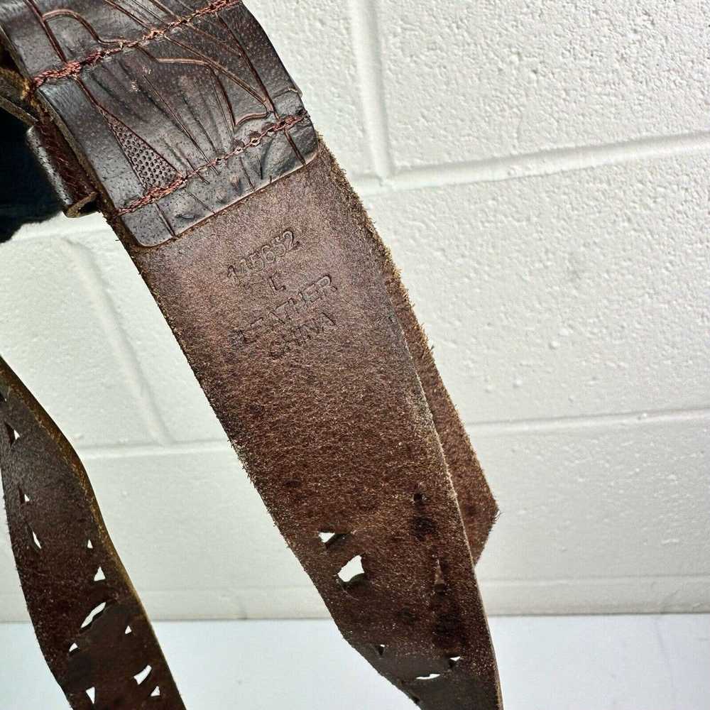 Steve Madden Steve Madden Leather Belt Brown Oval… - image 7