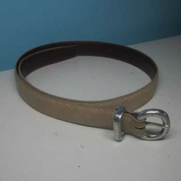 Trafalgar Trafalgar Belt Light Tan Lizard & Leathe