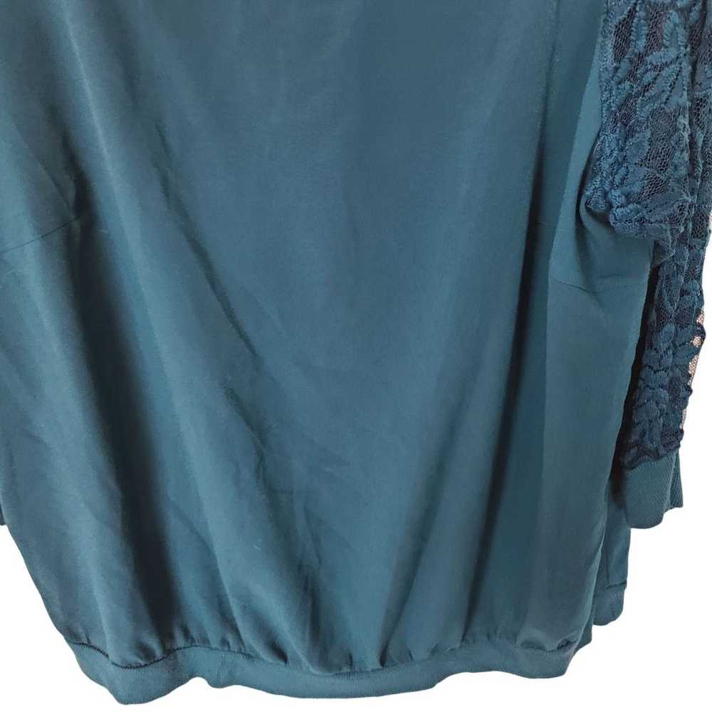 Other Torrid Womens 1X Greenish Blue Floral Lace … - image 3