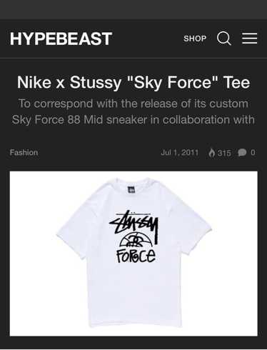 Nike × Streetwear × Stussy Stussy force t shirt s… - image 1