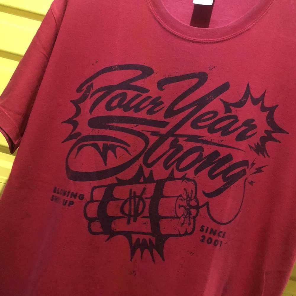 Band Tees × Gildan Four Year Strong Blowing Shit … - image 2