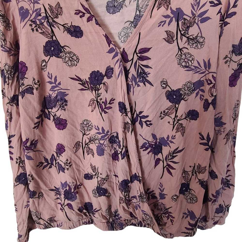 Other Torrid Womens 00X Pink Purple Floral Long S… - image 4