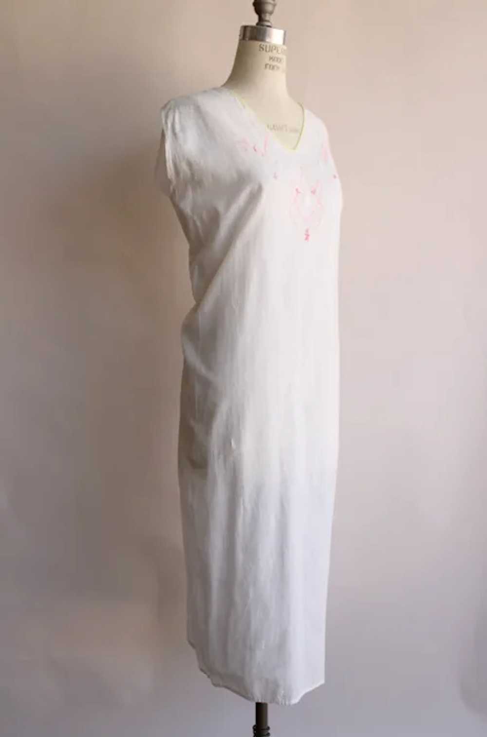 Vintage 1910s 1920s Nightgown, Volup Size Antique… - image 11