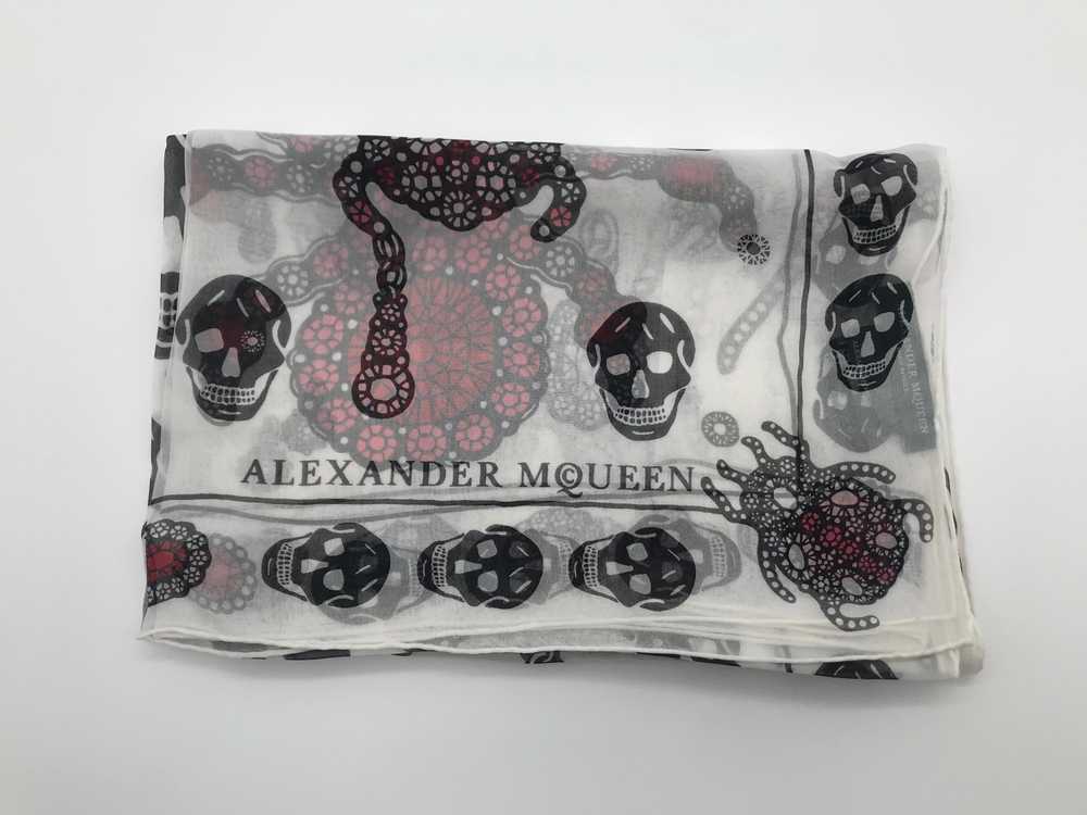 Alexander McQueen Jewelled Spider Skull Print Sca… - image 2