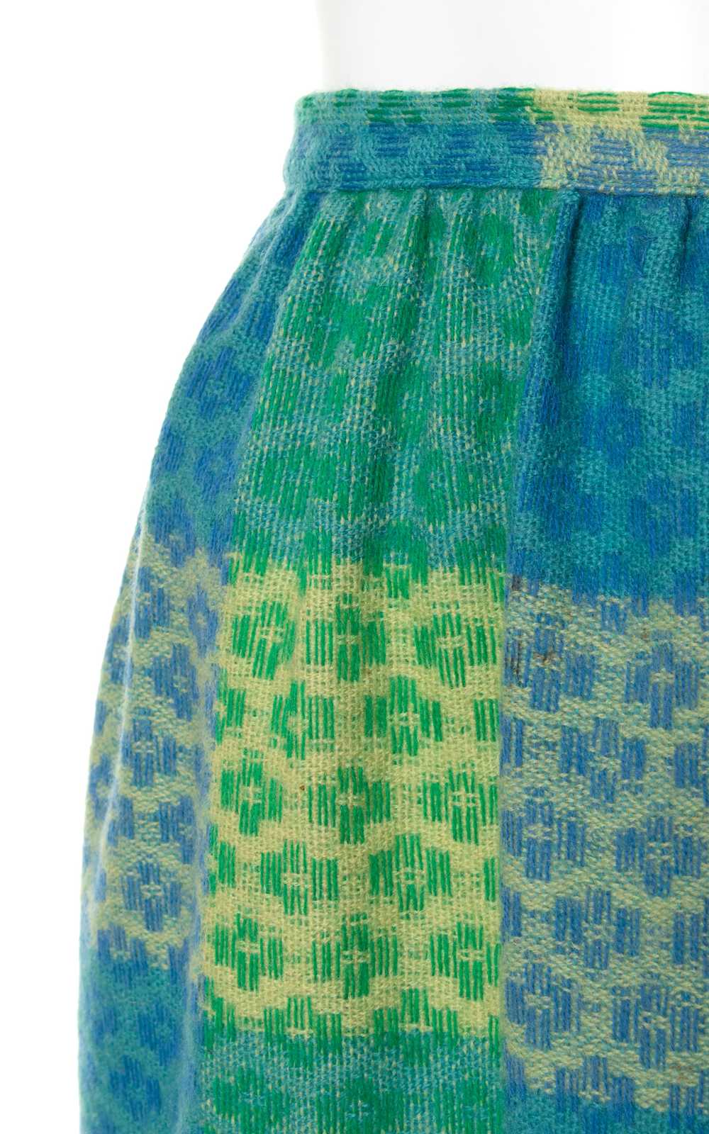 1950s JANTZEN Plaid Wool Skirt | small - image 4