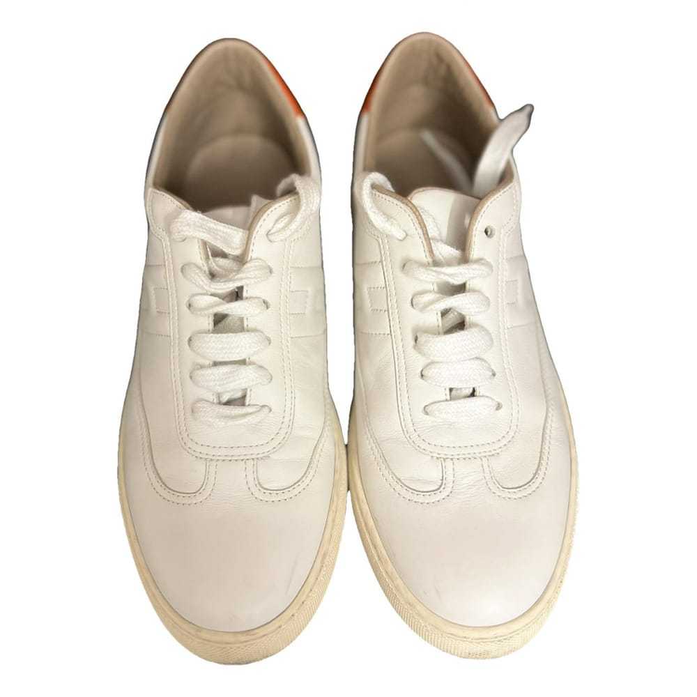 Hermès Quicker leather trainers - image 1