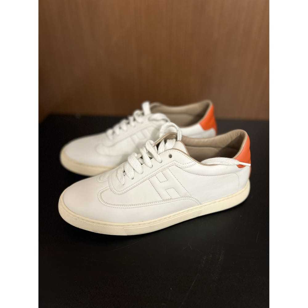 Hermès Quicker leather trainers - image 2