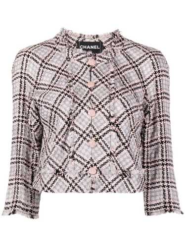 Chanel tweed collarless jacket - Gem