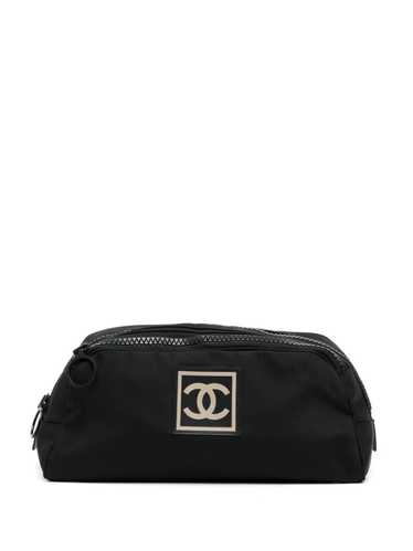CHANEL Pre-Owned Sports line cosmetic pouch - Blac