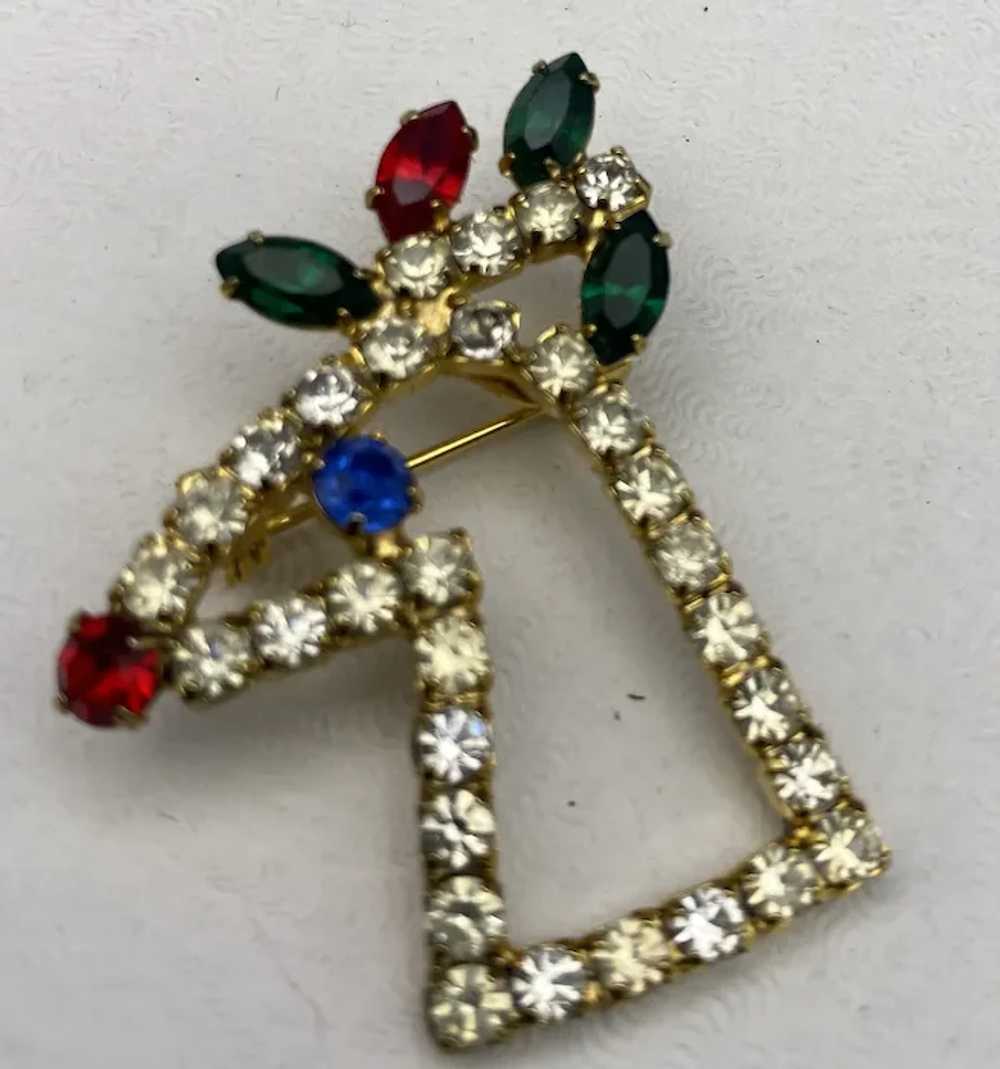 Rhinestone Outlined Rudolph the Red Nose Reindeer… - image 2