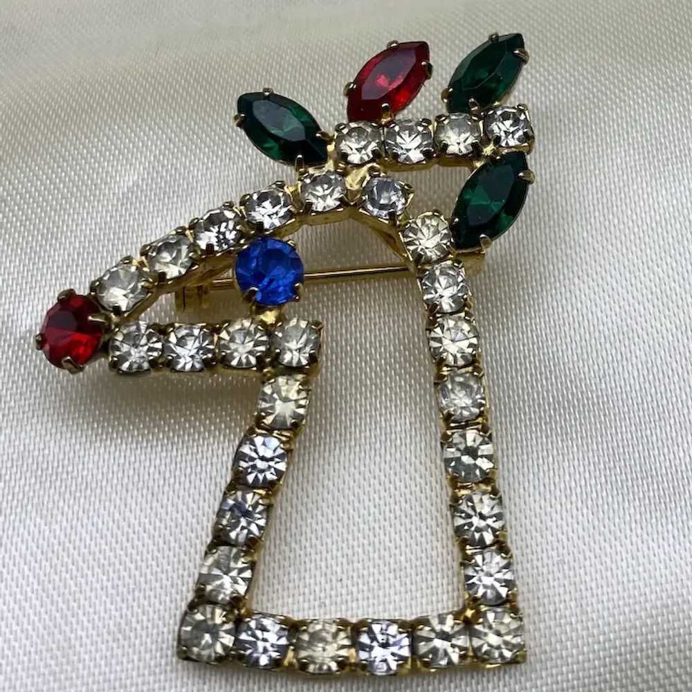 Rhinestone Outlined Rudolph the Red Nose Reindeer… - image 4