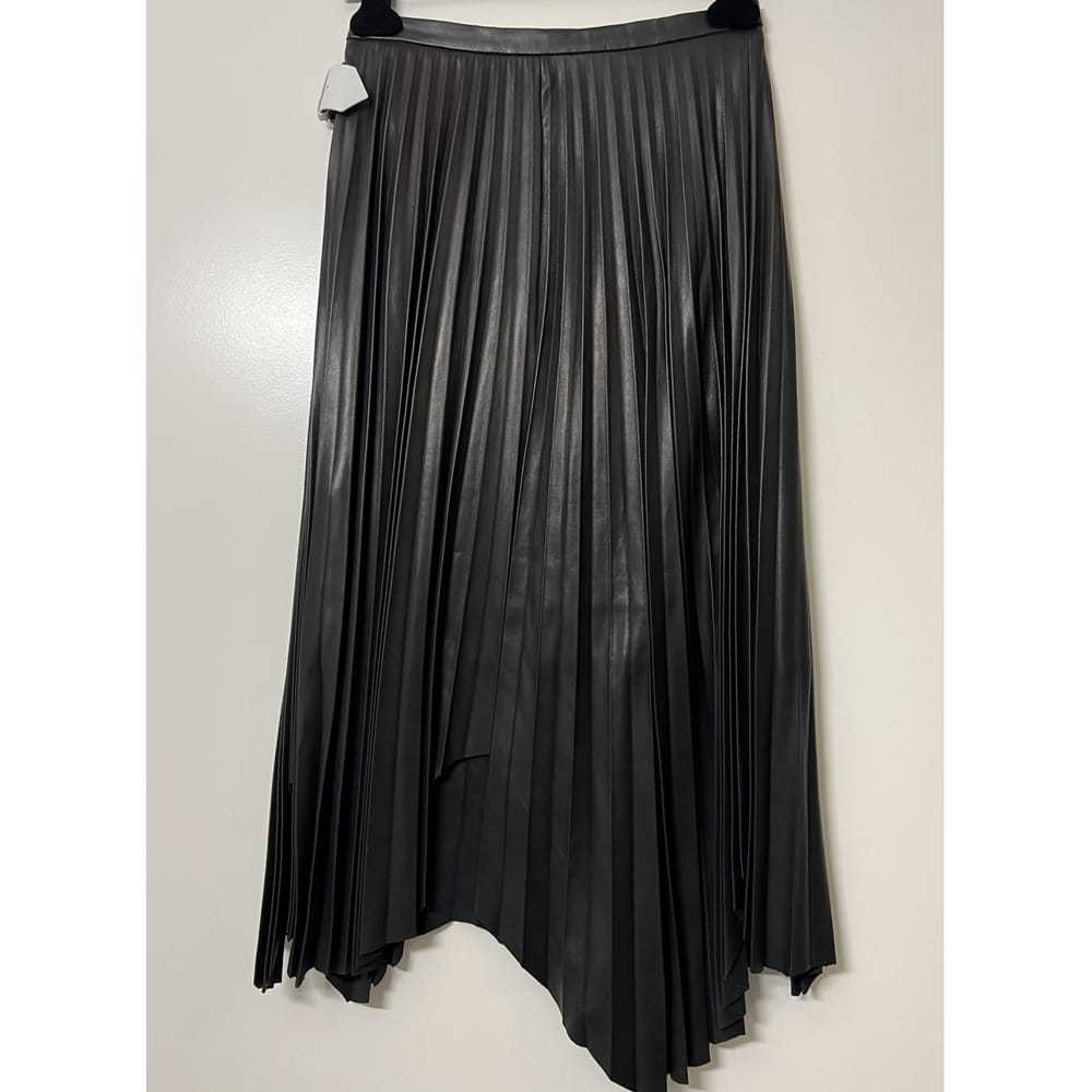 Helmut Lang Leather mid-length skirt - image 5