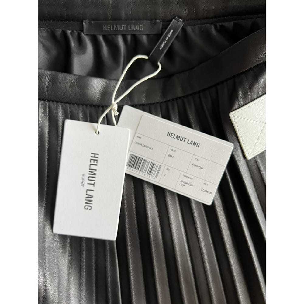 Helmut Lang Leather mid-length skirt - image 6