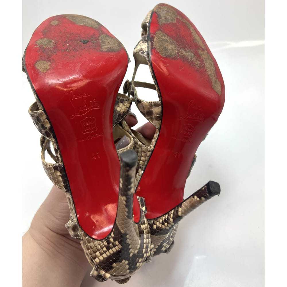 Christian Louboutin Python sandal - image 7