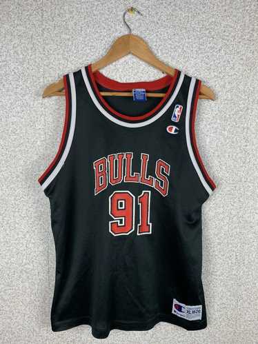 GR] Jersey Chicago Bulls No.91 Rodman Classic Jersey Sports Top Vest Stripe  black Commemorative Edition Unisex Plu