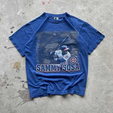 Vintage 90s Clothing MLB Chicago Cubs Sammy Sosa T-Shirt - Trends Bedding