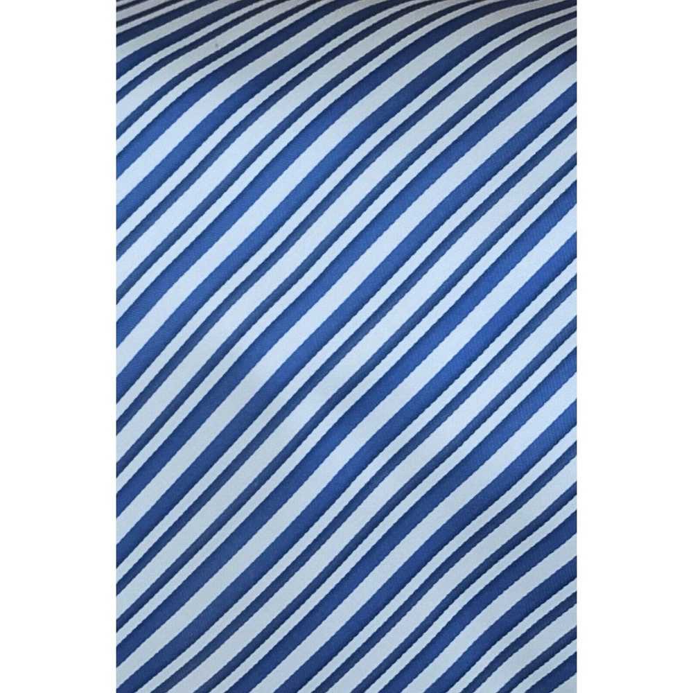 Etro ETRO MILANO Blue Striped Silk Tie ITALY 57"/… - image 3