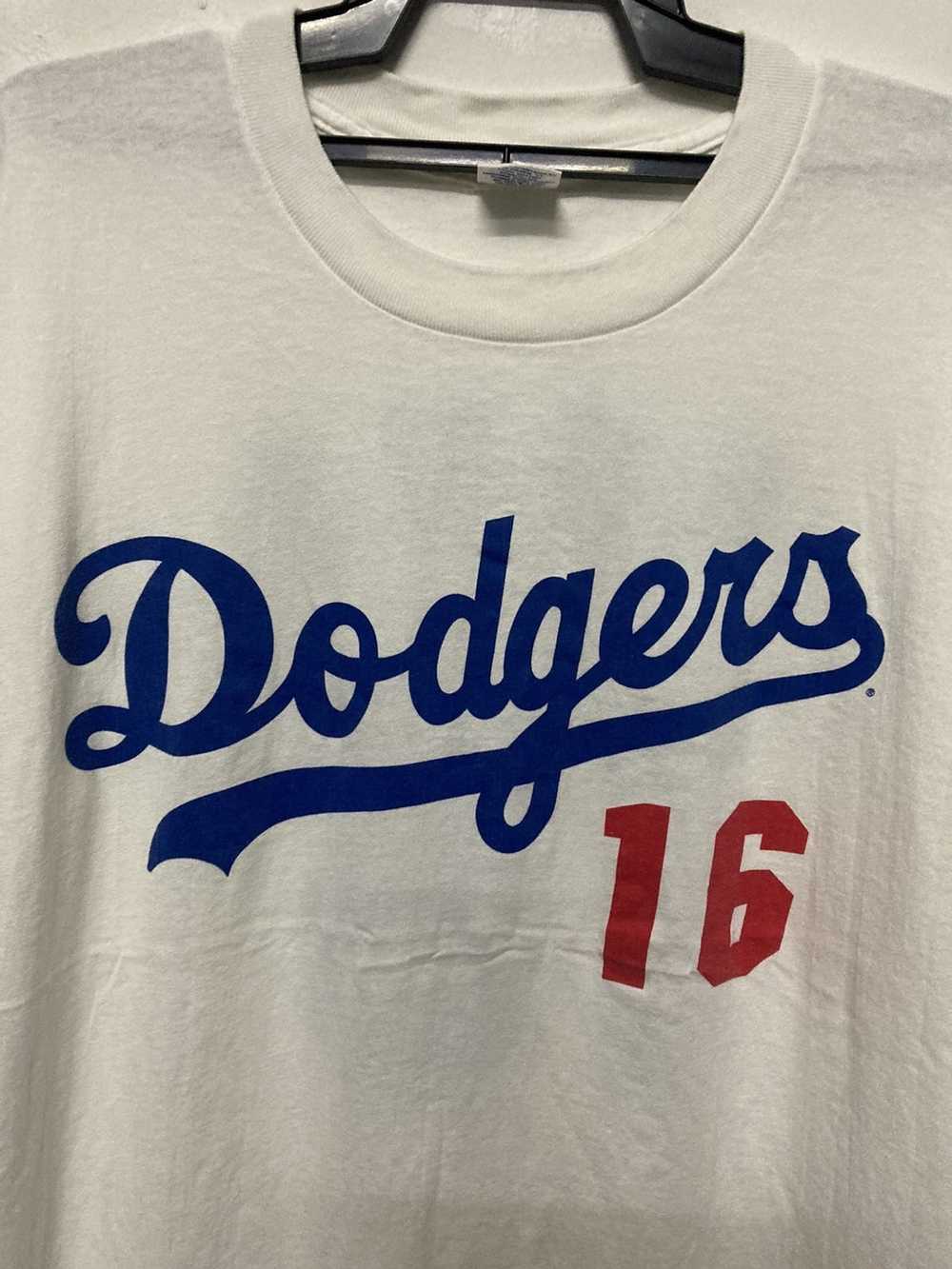 Vintage Dodgers Rhodes #10 Button Henley T-Shirt (1990s