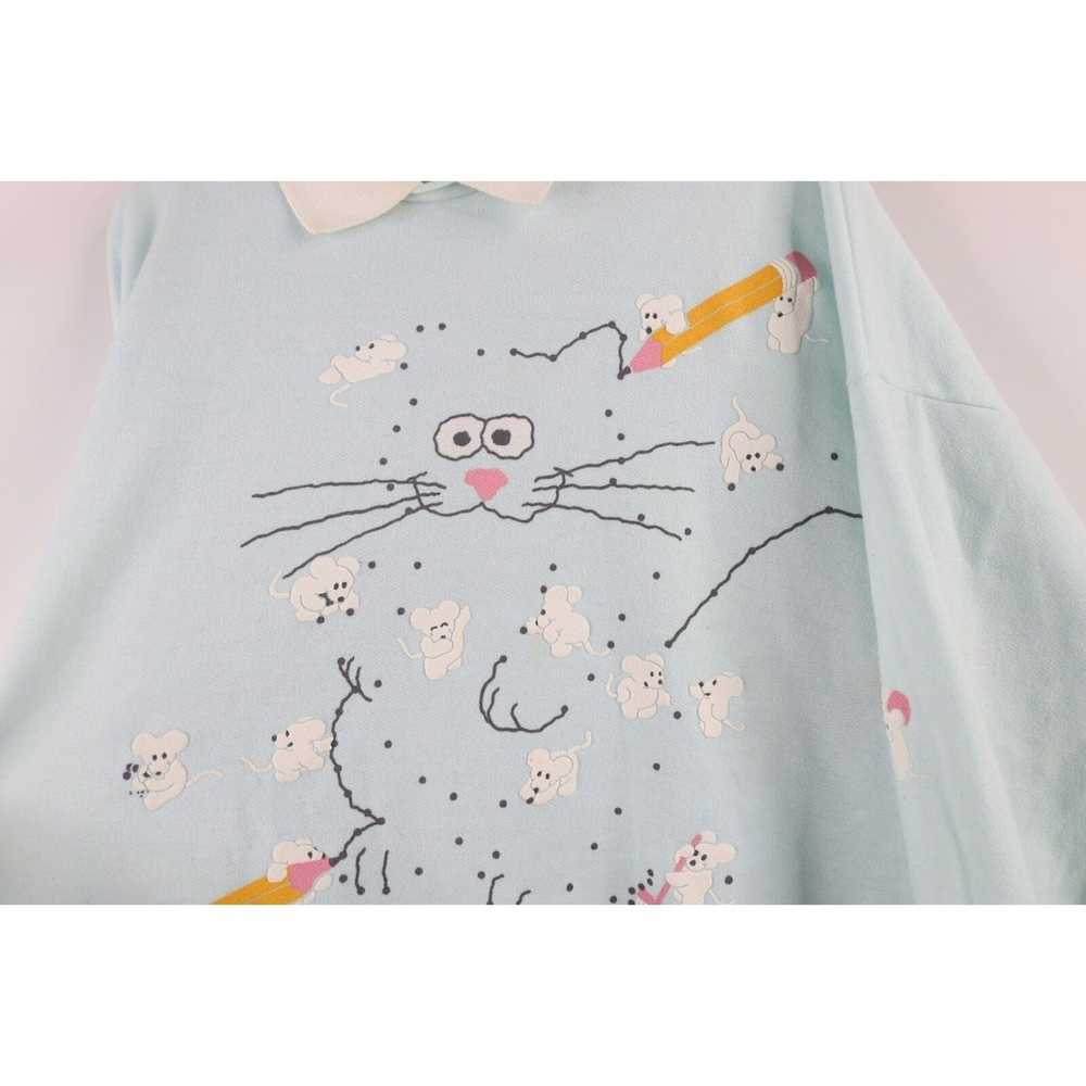 Streetwear × Vintage Vintage 90s Puff Paint Cat K… - image 5