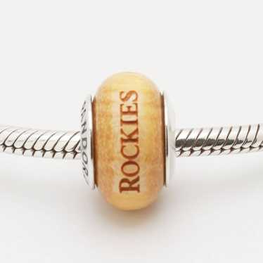 Pandora Bead Charm Muiracatiera Wood 14k shops Gold