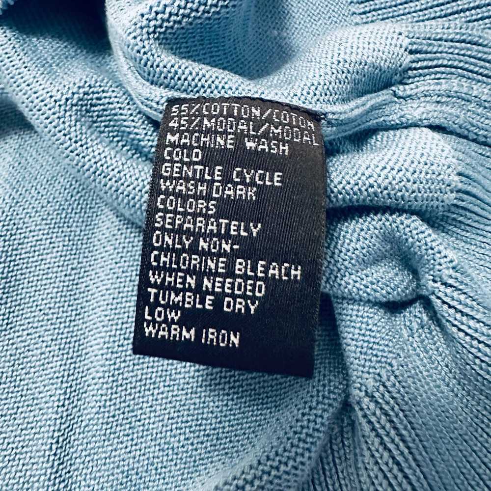 Greg Norman Greg Norman blue vneck cotton sweater - image 6
