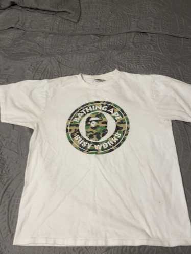 Bape white BAPE busy works tee