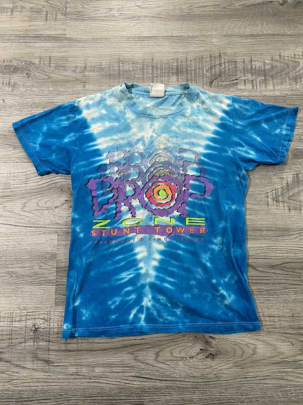 Vintage Vintage 90s kings island drop zone tie dye sh… - Gem