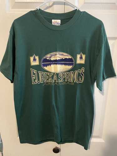 90s Vintage Eureka Springs Largemouth Bass Fishing Fish Shirt Graphic VTG L  Larg