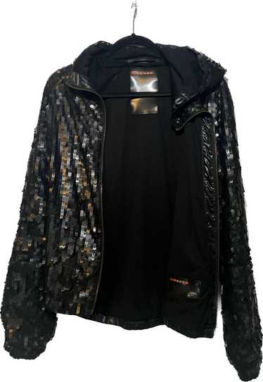 Prada Prada Sequin-Embellished Zip-Front Jacket