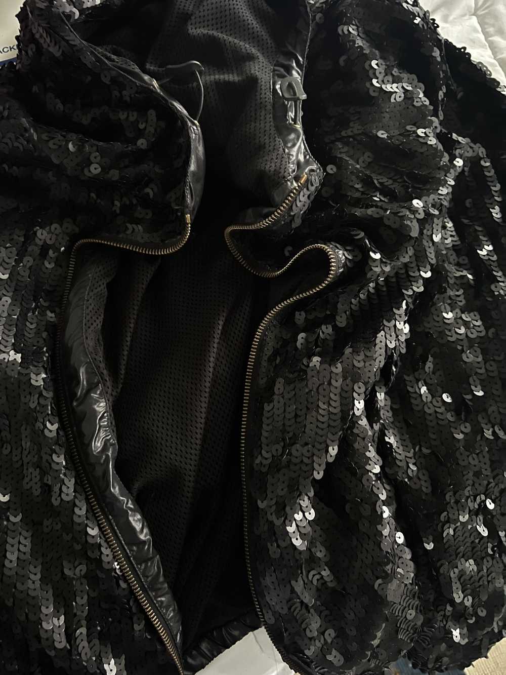 Prada Prada Sequin-Embellished Zip-Front Jacket - image 4