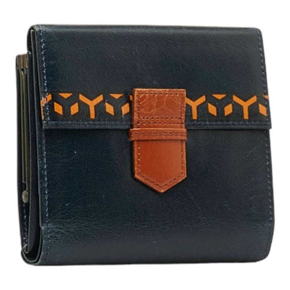 Other Other Leather Trifold Wallet Leather Short … - image 2