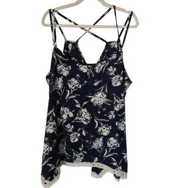 Other Torrid Womens 3X Black White Floral Sleevele