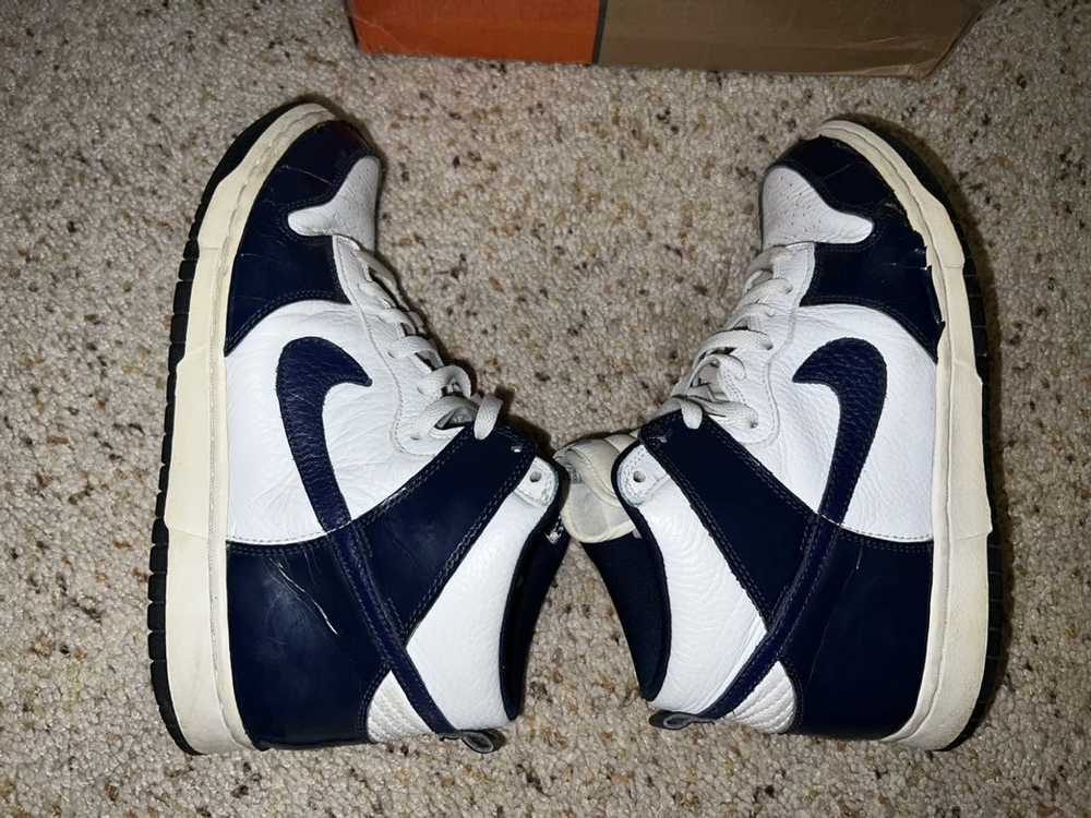 Nike Nike Dunk High White/Midnight Navy Vintage 2… - image 7