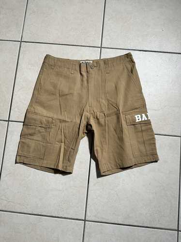 BAPE Mr Bathing Ape Multi Pocket Wide Fit Shorts Olive Drab