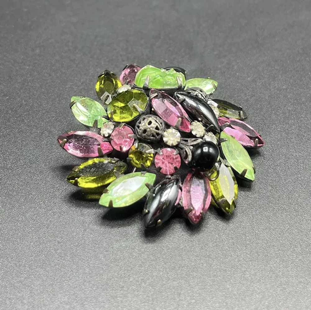 Juliana Pink & Green Brooch - image 6