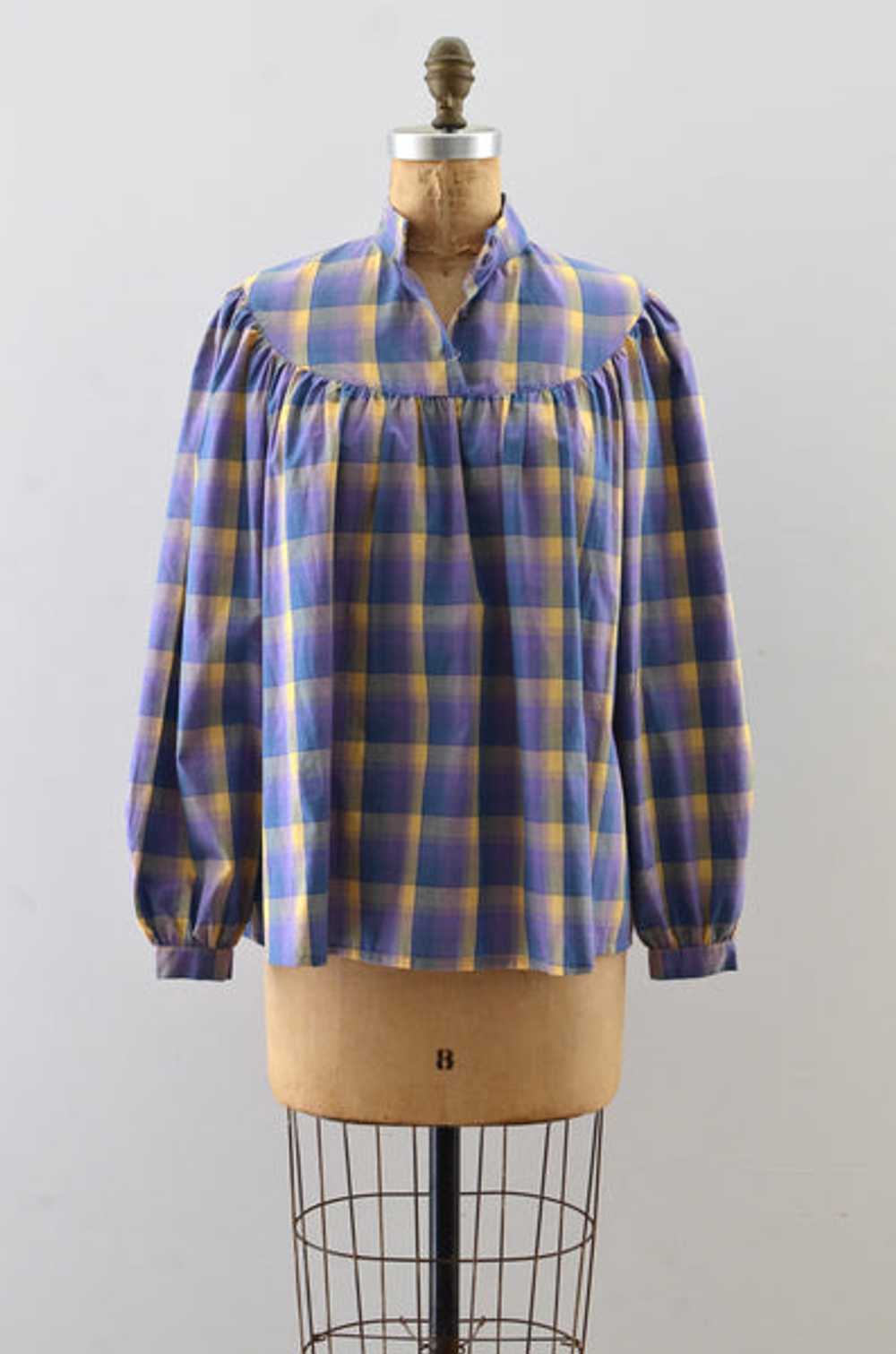 Vintage 1970s Plaid Shirt - image 1