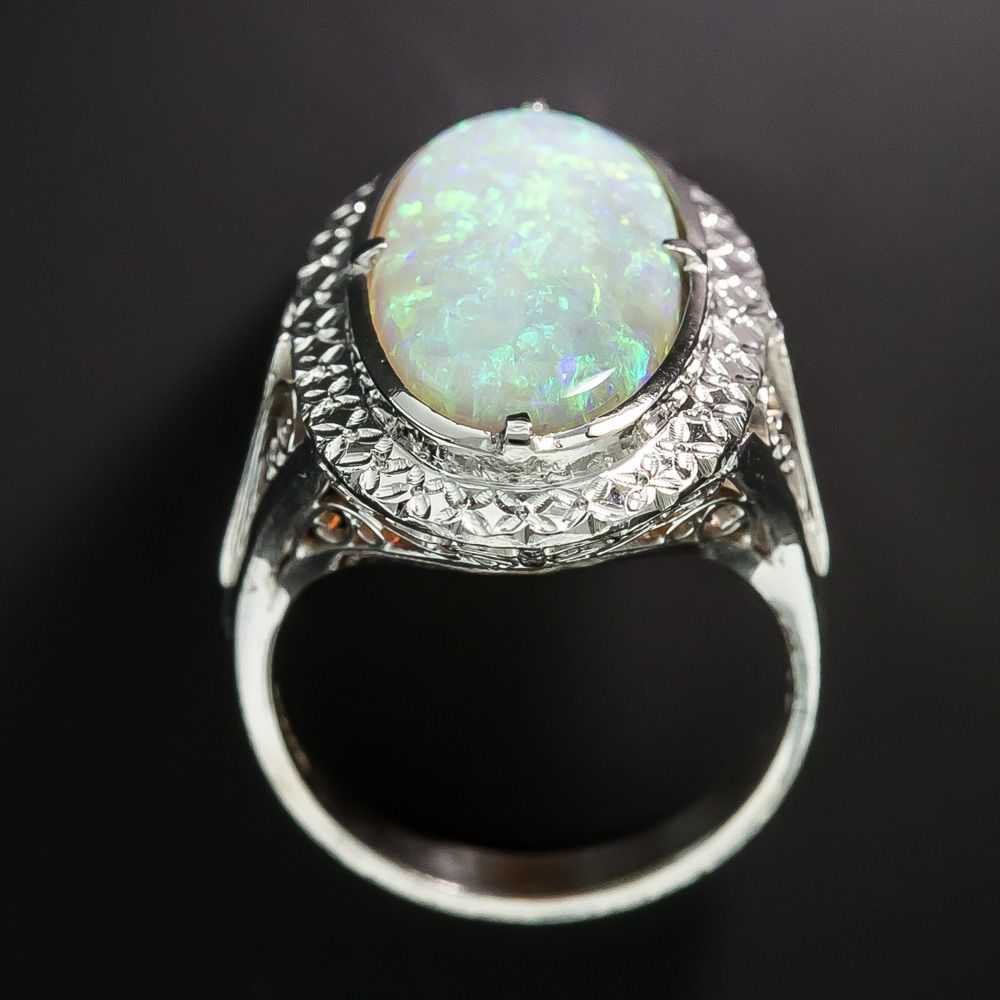 Estate 4.57 Carat Opal Ring - image 3