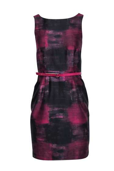 Max Mara - Plum Purple & Black Print Sleeveless Be