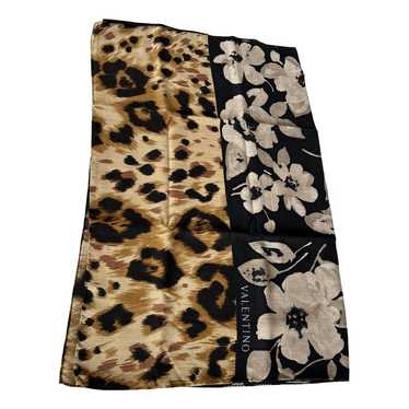 VALENTINO GARAVANI Fringed leopard-print cashmere and silk-blend