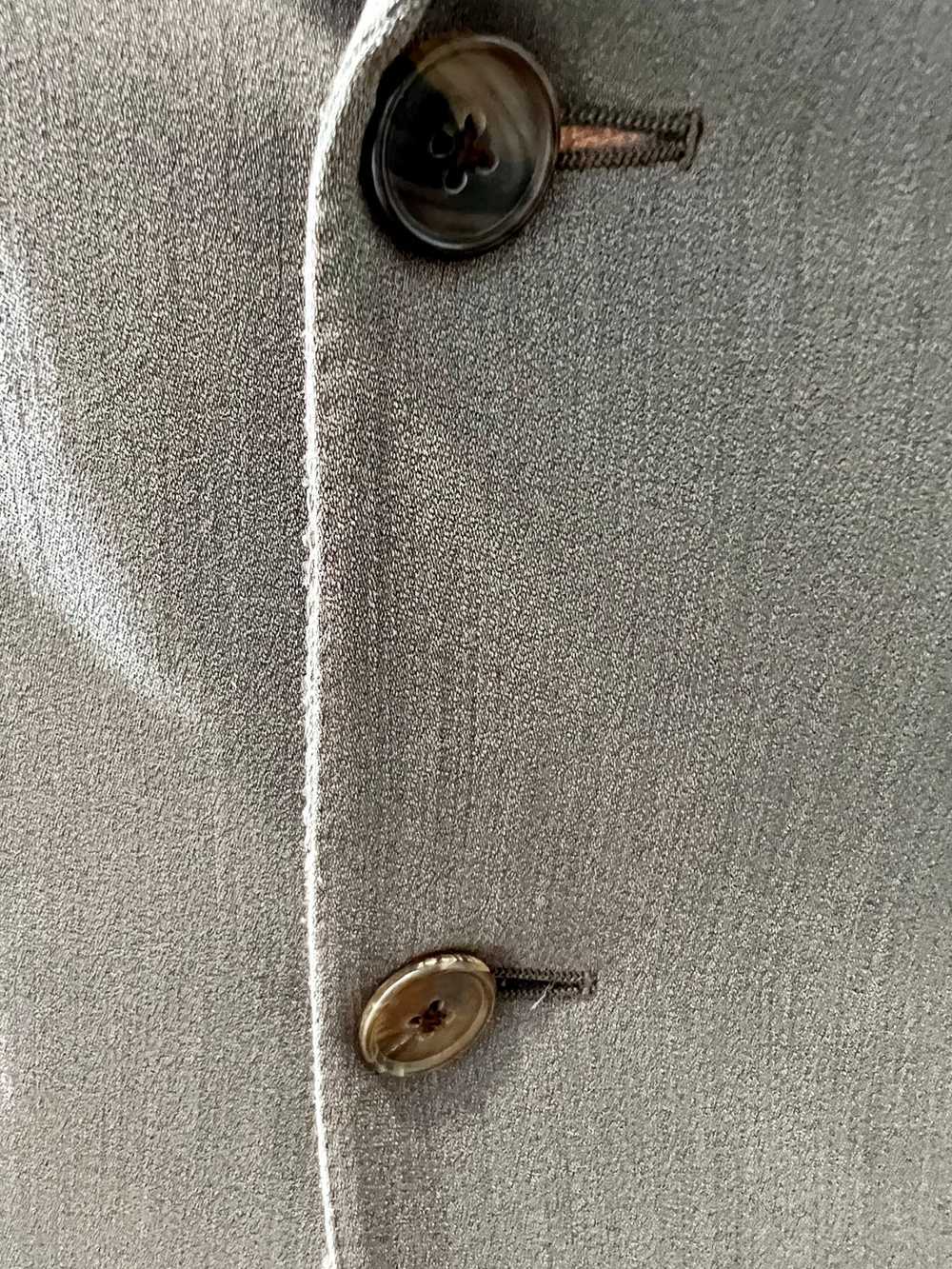 90’s Gray 3 Button Blazer By Hermes Paris - image 4