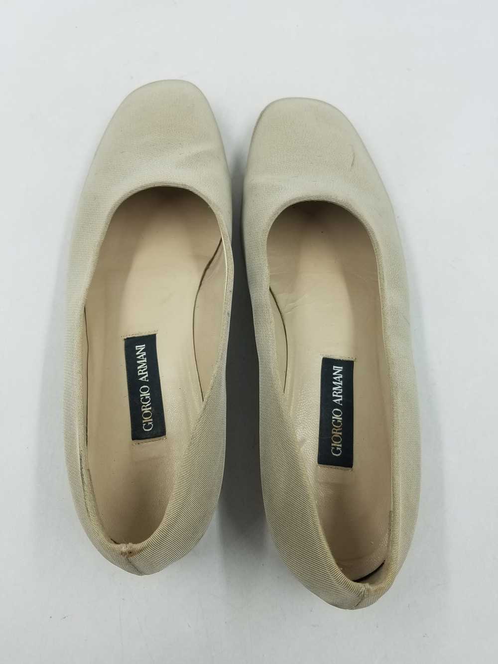 Vtg Giorgio Armani L.Taupe Ballet Loafers W 6.5 C… - image 6