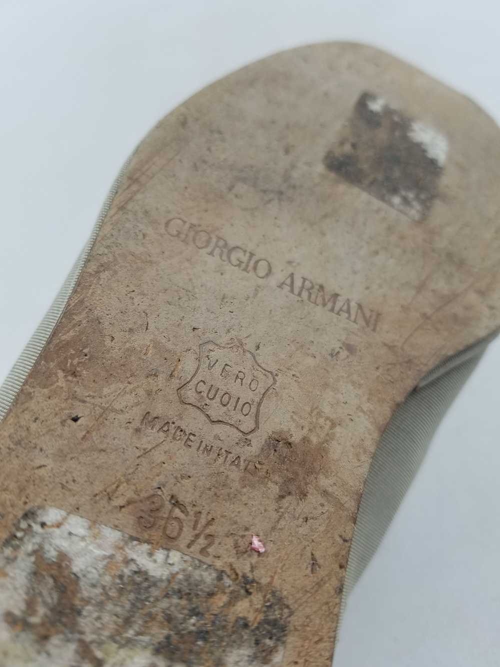 Vtg Giorgio Armani L.Taupe Ballet Loafers W 6.5 C… - image 7